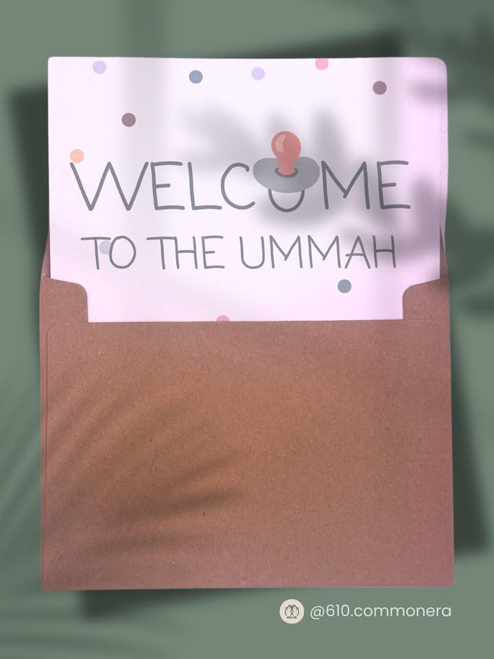 Welcome to the Ummah - Baby Greeting Card for wholesale by 610 Common Era