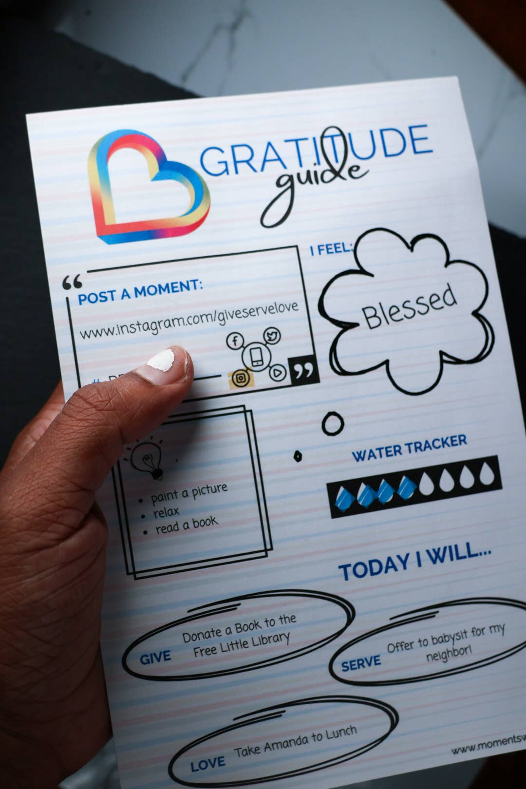 Moments with B. - Wholesale Notepad - Gratitude Guide0