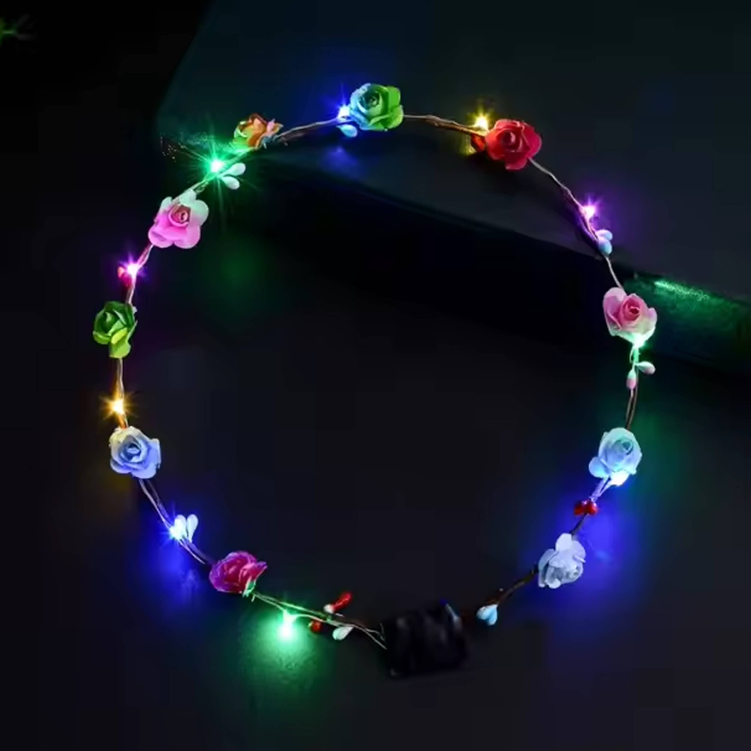 Pagdee Kids Juniors - Wholesale Party Hat/Crown - Holiday Décor LED Light Up Flower Crown Headband For Kid3