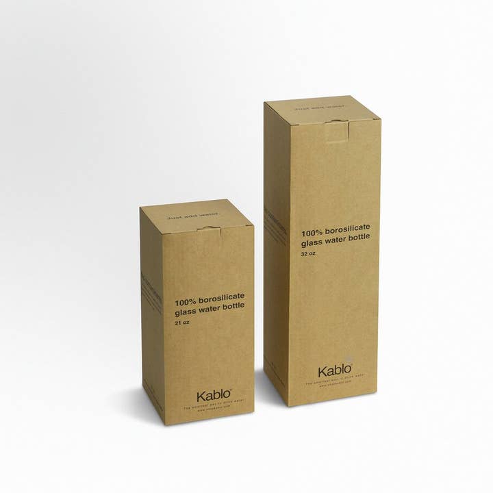 Kablo - Wholesale Water Bottle - 32 oz Borosilicate Glass Water Bottle (2nd Generation)