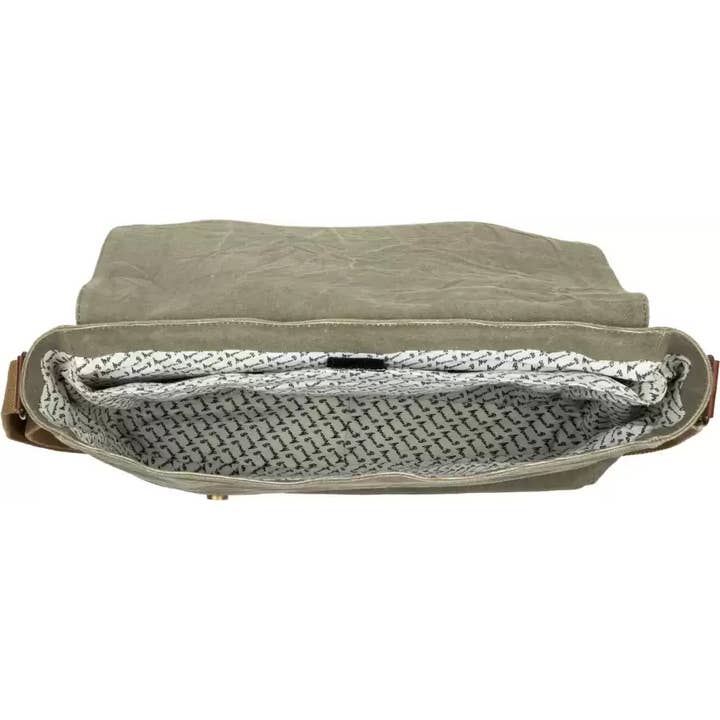 Mona B. - Wholesale Messenger Bag - Women's - Wanderer Up-Cycled Canvas Women's Messenger Bag4