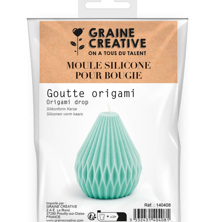 Graine Créative – wholesale Hantverksverktyg – Origami silikonform för droppljus5