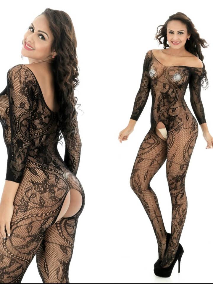 Kinky Pleasure - Wholesale Lingerie Set - Women's - Body Pleasure - White Lingerie Set - Stockings - No Colourbox - In Plastic Bag - Tl606