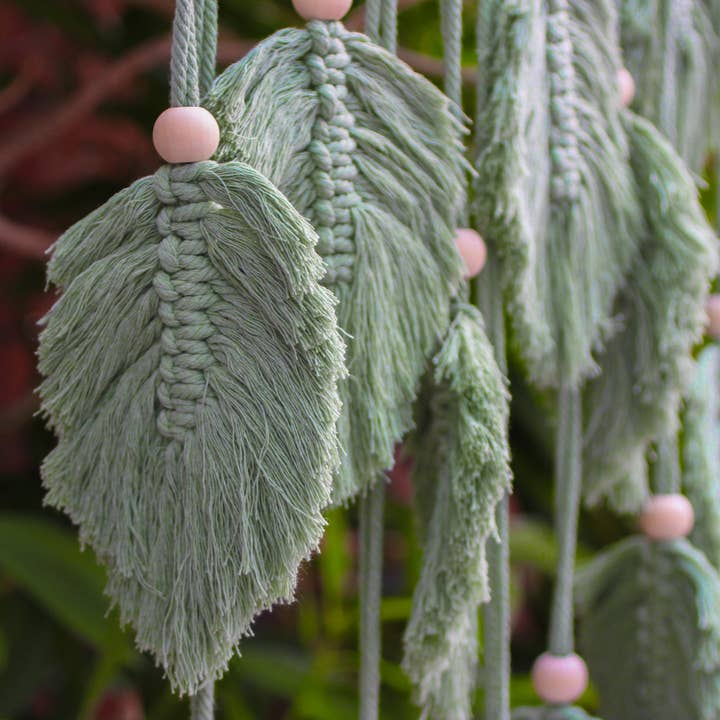 Moderny - Wholesale Decorative Tassel/Wall Drop - Leaves Macrame Decor