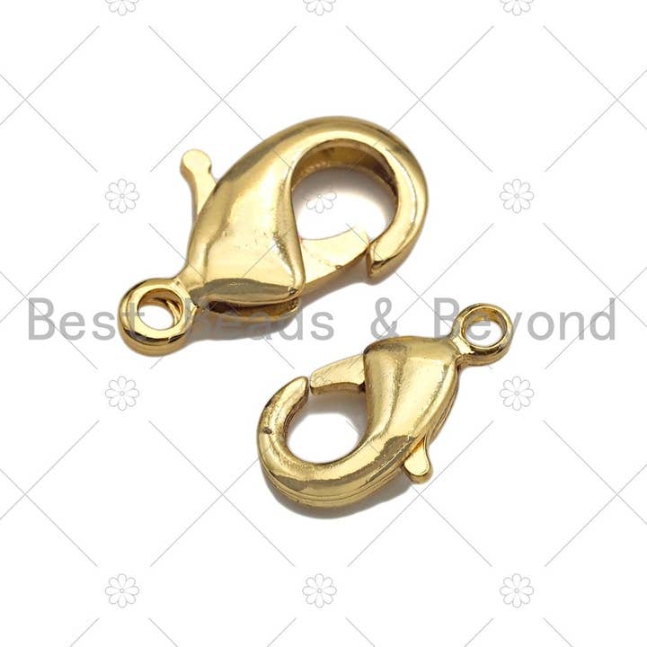 BestBeads&Beyond - Wholesale Clasp - 5pc/10pcs Simple Lobster Claw Clasp,Gold/Silver/Black/Rose g2