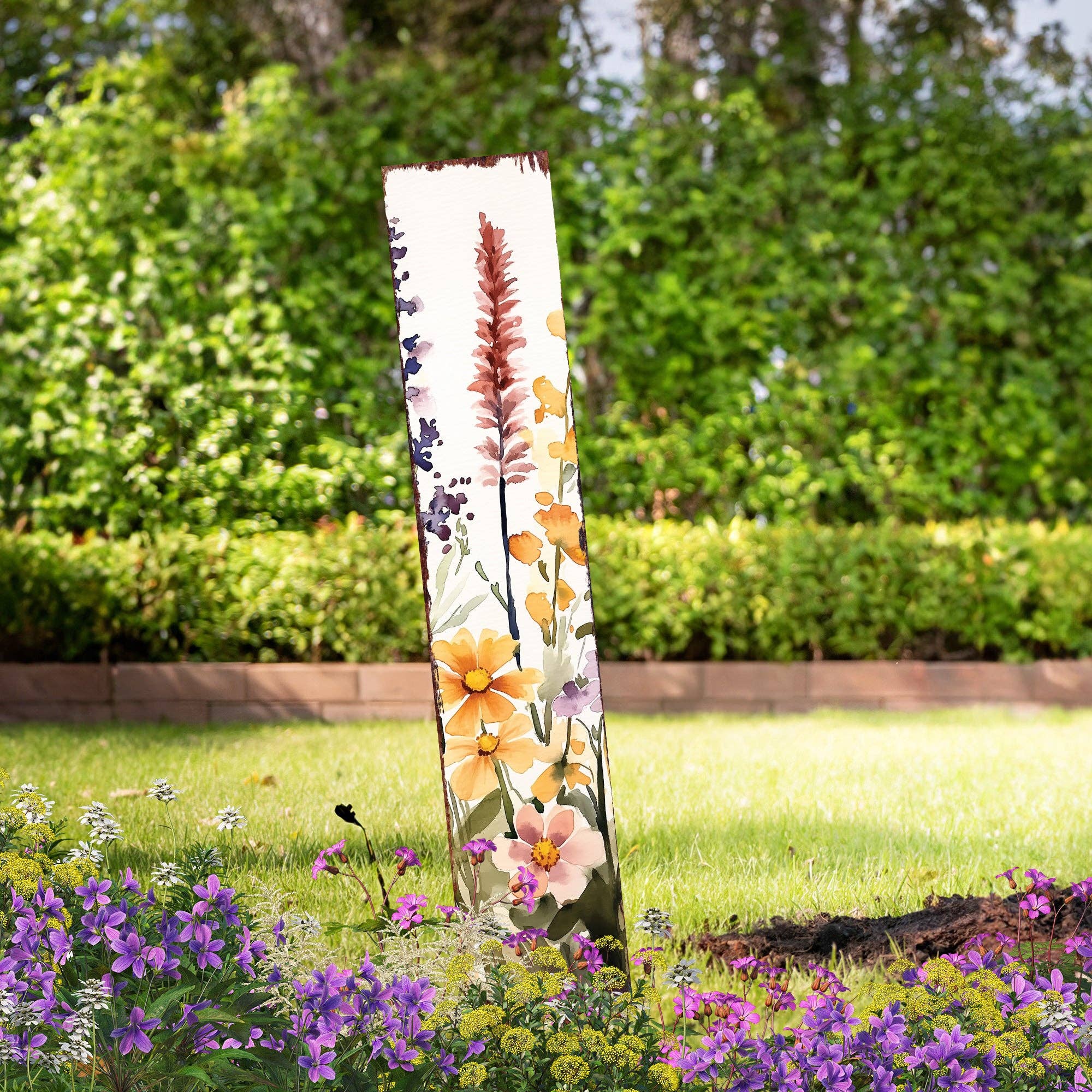 TX USA Corporation - Wholesale Garden/lawn stake - Summer Wildflower Garden Stake | Welcome Outdoor Farmhouse Floral Yard Sign5