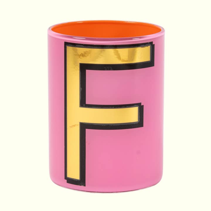 Pot à pinceaux Alphabet - F pour la vente par Bridie Hall Ltd