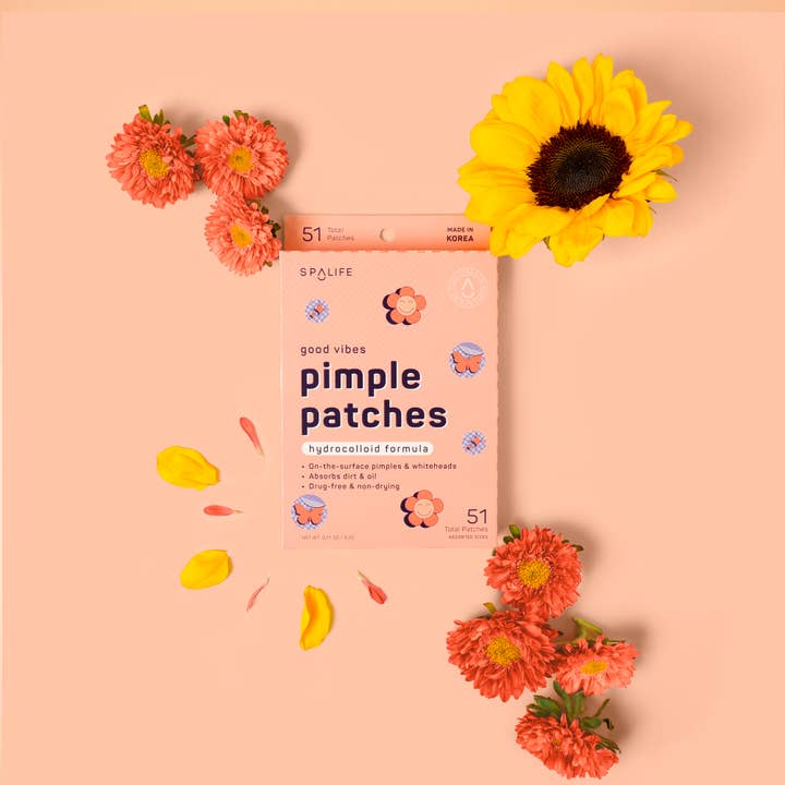 My Spa Life - Wholesale Acne/Hydrocolloid Patch - Good Vibes, Butterfly & Flowers Hydrocolloid Pimple Patches