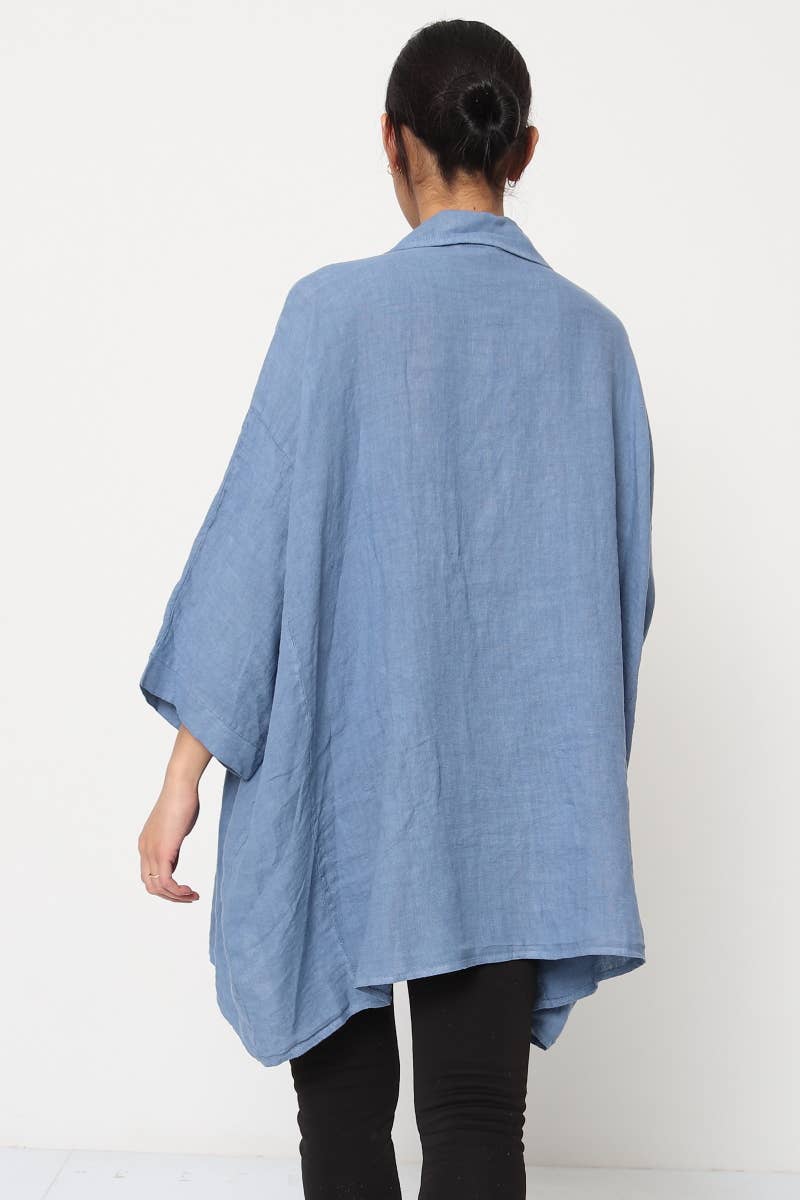 LÉA & LUC - Wholesale Button Down Shirt - Women's - 100% Linen Shirt REF. 2858101