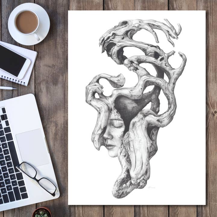 Kunstdruck 'Driftwood Souls 2' für den Großhandel von Fiona Francois Art