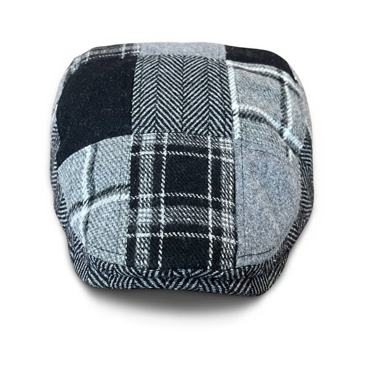 Boston Scally - Wholesale Flatcap - Men's - The Lunchbox Blackbox Edition Boston Scally Cap - Black Plaid6