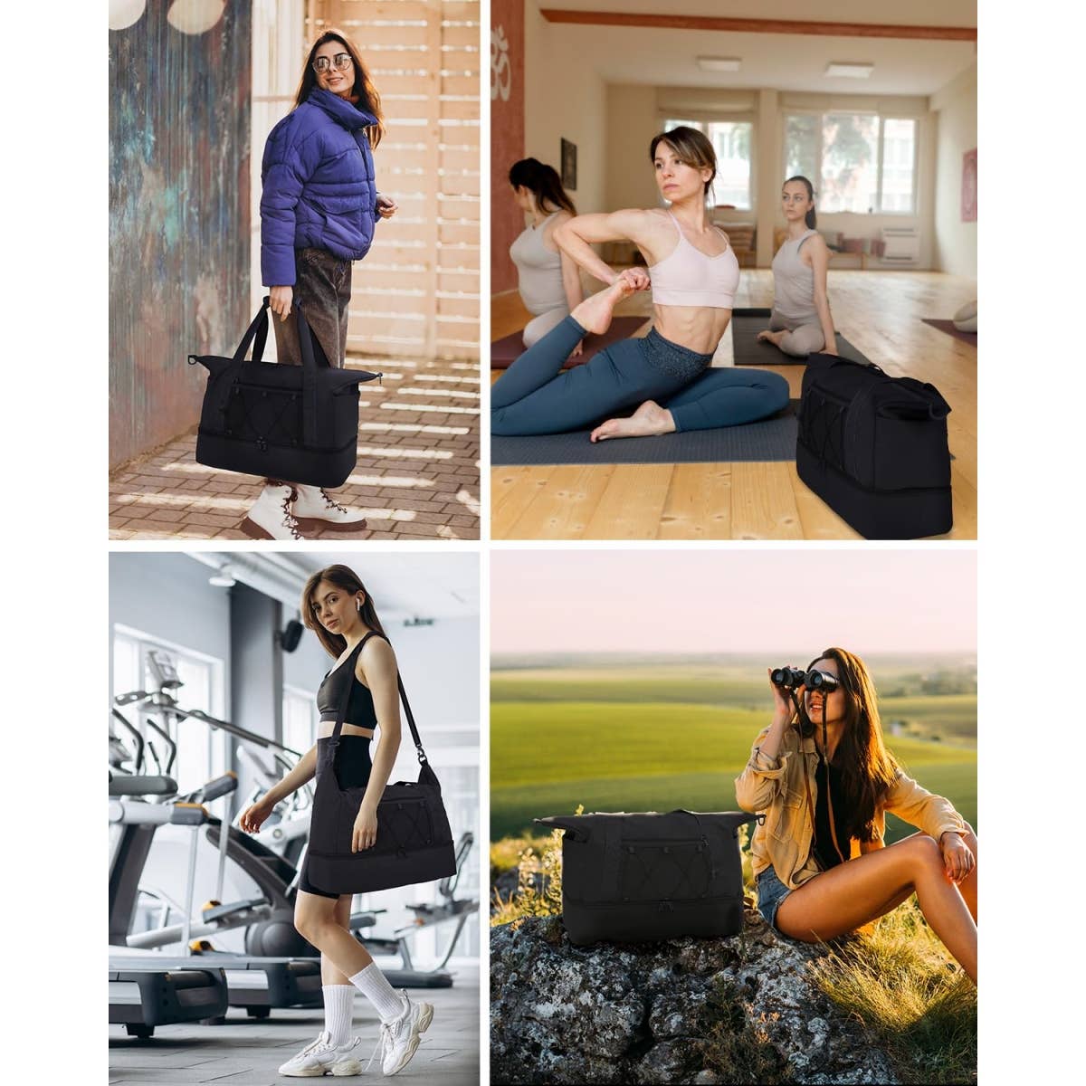 wandf - Wholesale Weekender Bag - Unisex - Travel Duffel Weekender Overnight Bag Carry on Tote Bags9