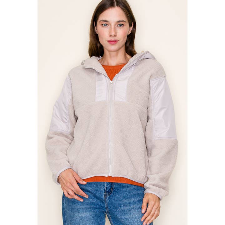 STACCATO - Wholesale Jacket - Women's - Hooded Zip-Up Fleece Long Sleeve Jacket