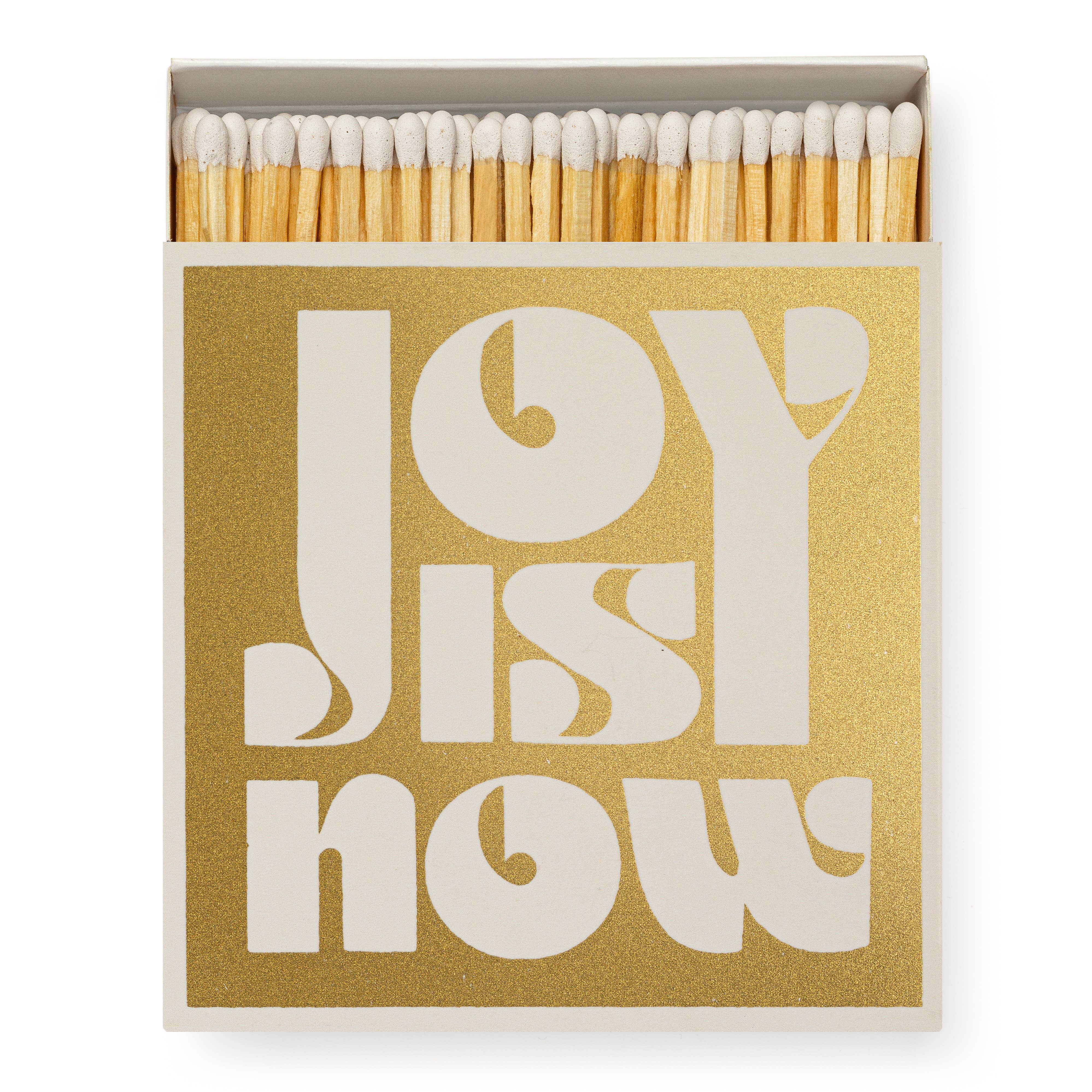 Archivist Gallery | United States - Wholesale Matches - Joy is Now (Gold) | Square - Safety Matches0