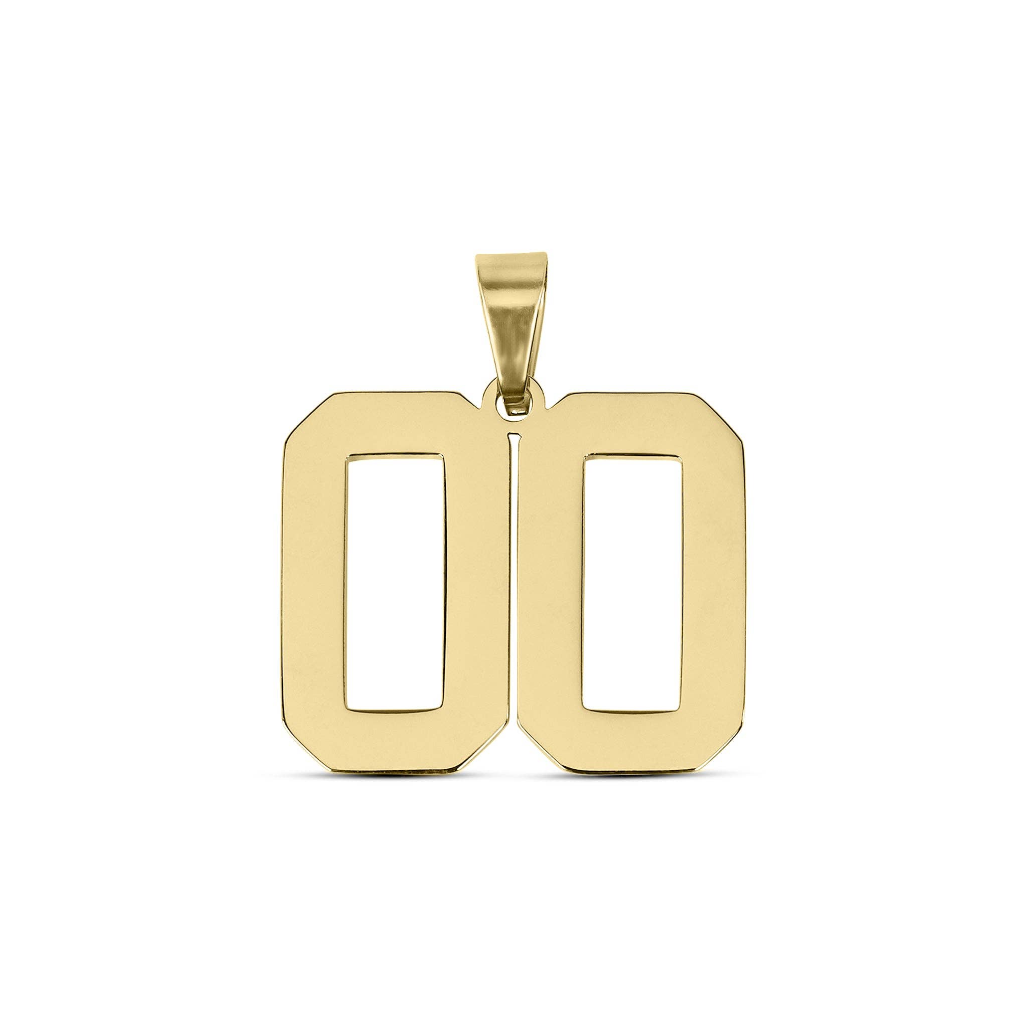 WJW – wholesale Individual charm/pendant – 18K Gold Sport Number Pendant0