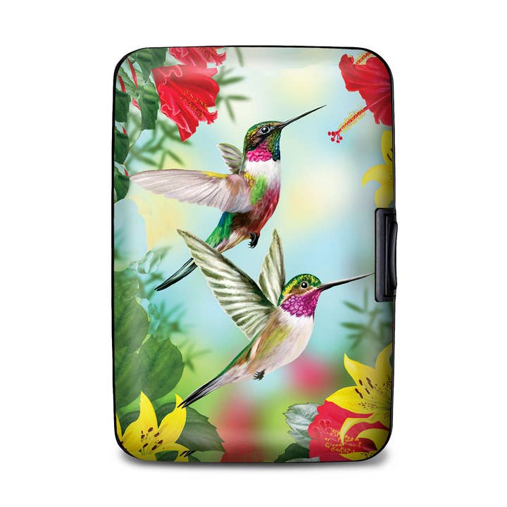 Hummingbird Red Armored Wallet for wholesale by Monarque