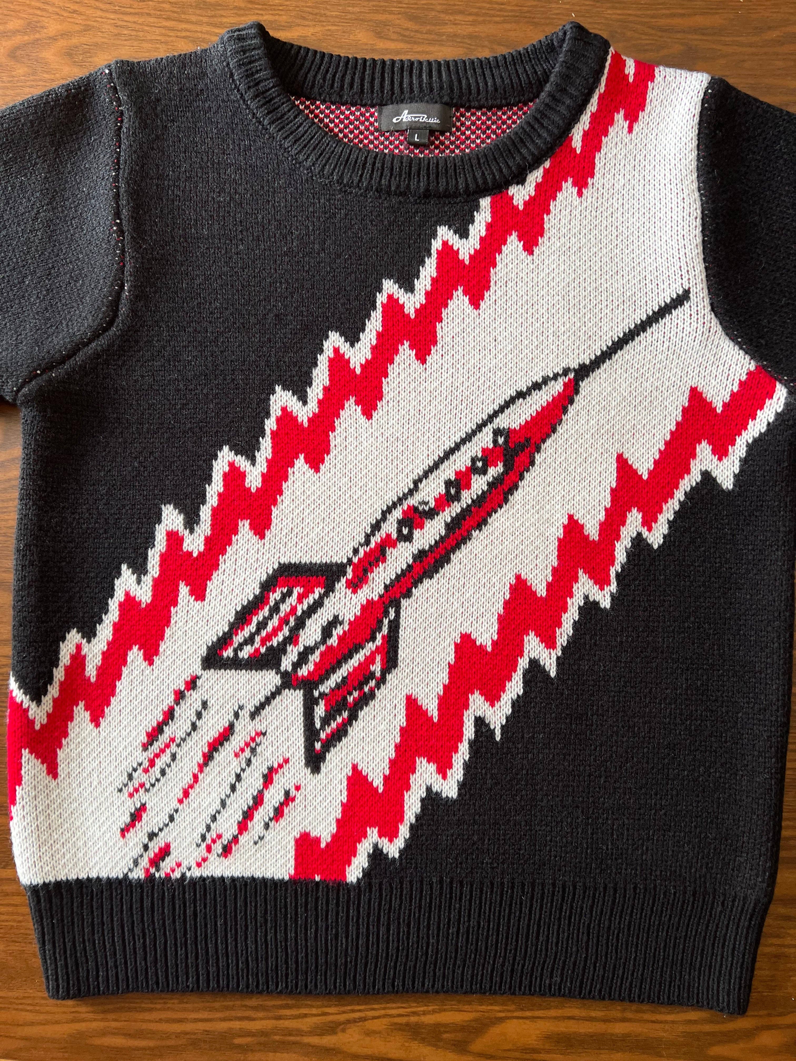 Astro Bettie - Venta al por mayor Jersey de punto - Mujer - Sudadera To the Moon Rocket en negro3