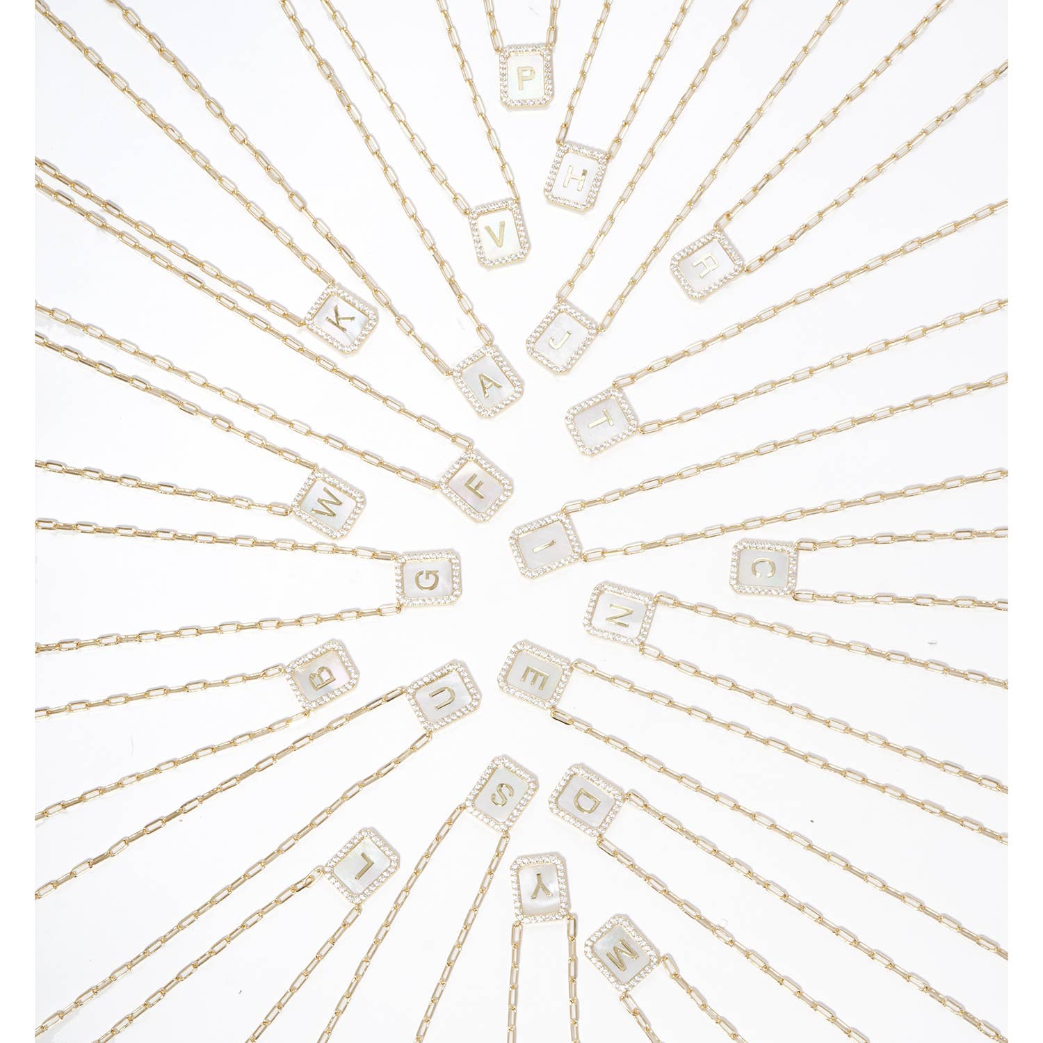 OHBOOBA DESIGN - Wholesale Pendant/Charm Necklace - Gold Plated Initial Necklace47