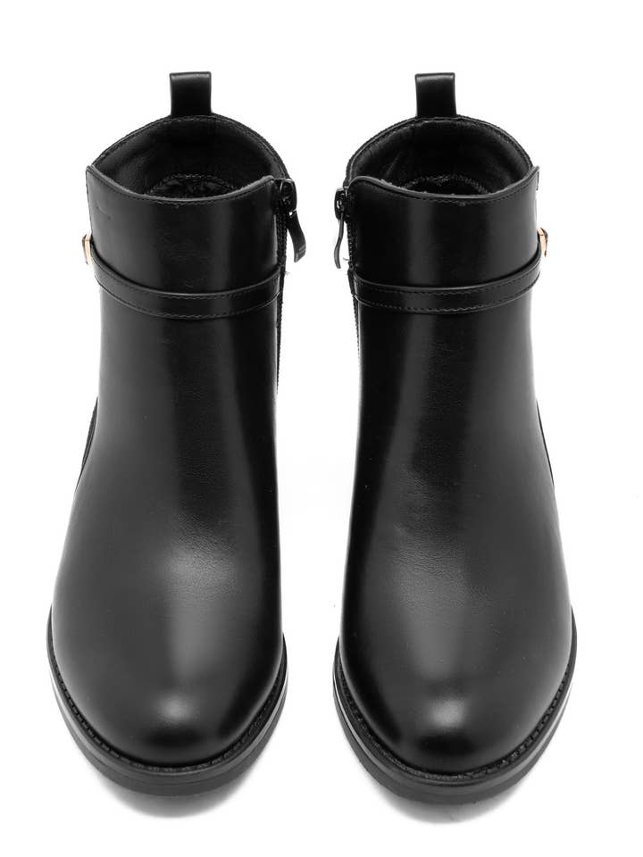 C'M PARIS - Wholesale Chelsea Boots - Women's - Two-Tone Ankle Boot with Fine Strap 683282