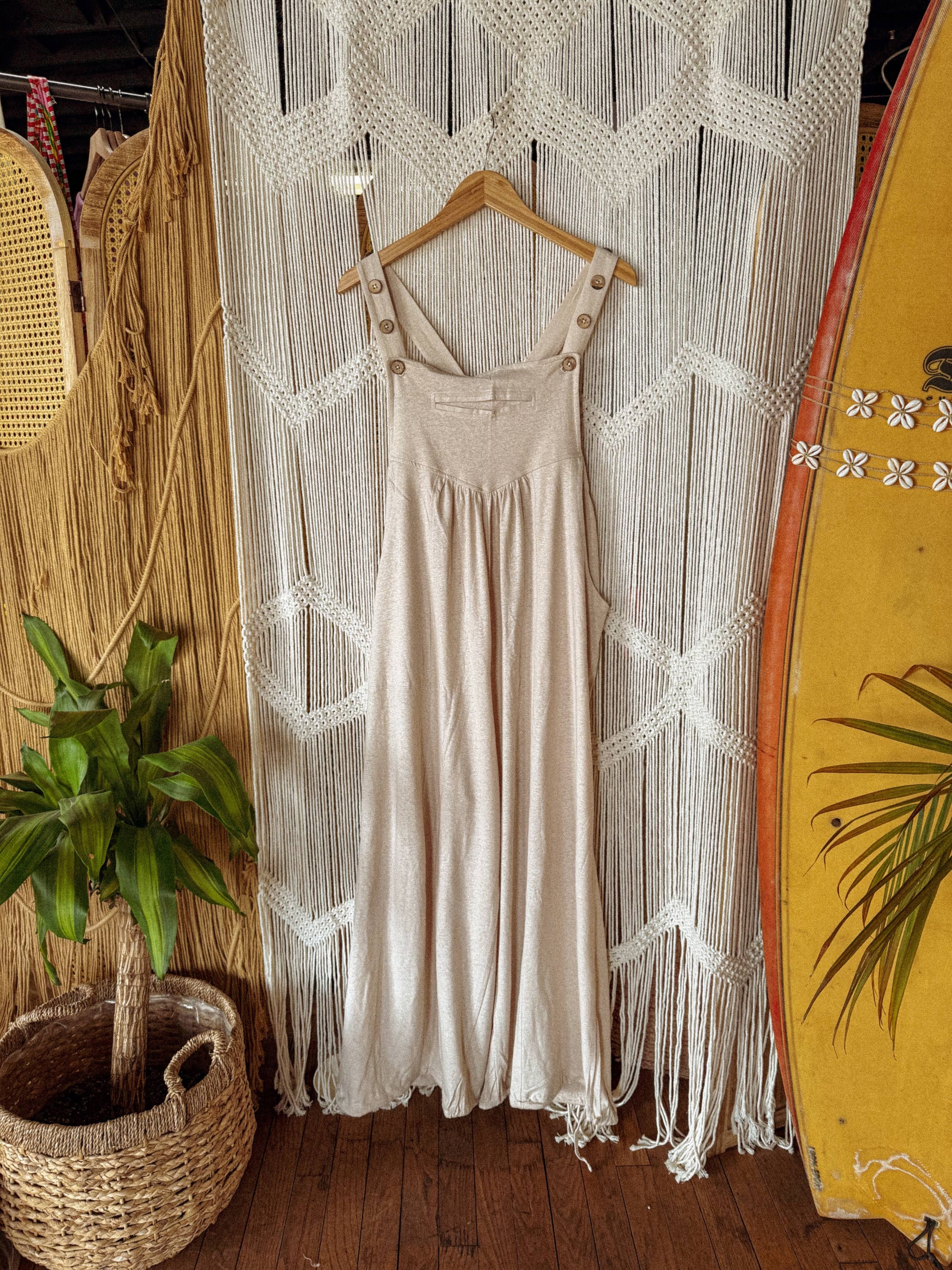 Gardenbelle Shop - Vendita all'ingrosso Salopette - Unisex - Salopette in CANAPA Organica Fibra Naturale Regolabile Boho Tuta11