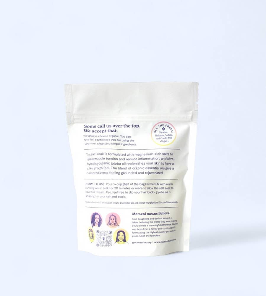 Mameni Beauty - Wholesale Bath Soak/Milk - Essential Salt Soak1