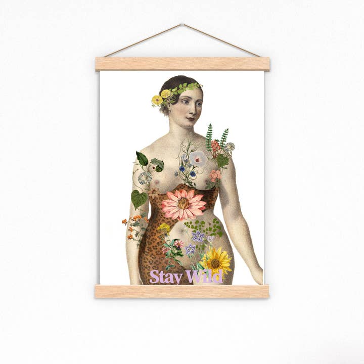 PRRINT! - Wholesale Art Print - Feminist Art Stay Wild Woman2