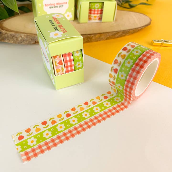 Spring Blooms - Set di nastri Washi per la vendita all'ingrosso da parte di Laurel Mae Art