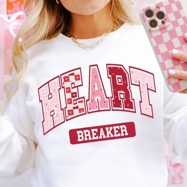 Heart Breaker Sweatshirt for wholesale by Sunflower Designs