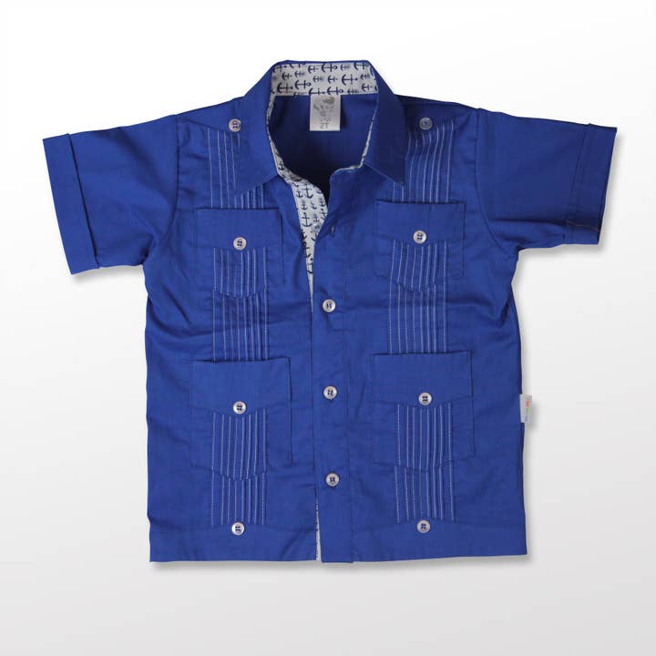 JP Doodles – Großhandel Hemd mit Button-down-Kragen – Kinder – Guayabera-Shirt für Jungen3