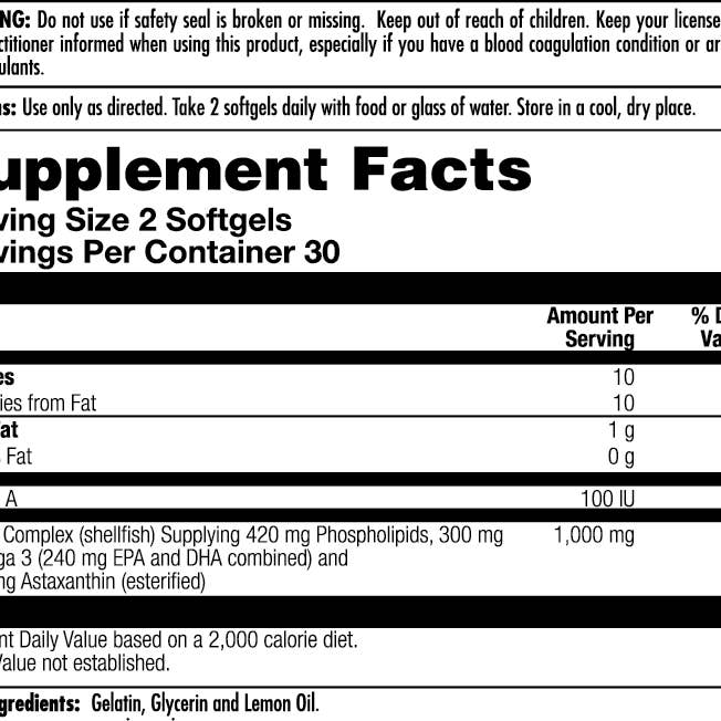 KAL - Wholesale Oral Supplement/Vitamin - Omega 3 Krill Softgels3