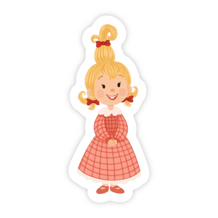 Cindy Lou - Weihnachts-Grinch-Wer-Vinylaufkleber für den Großhandel von Simple Whimsy