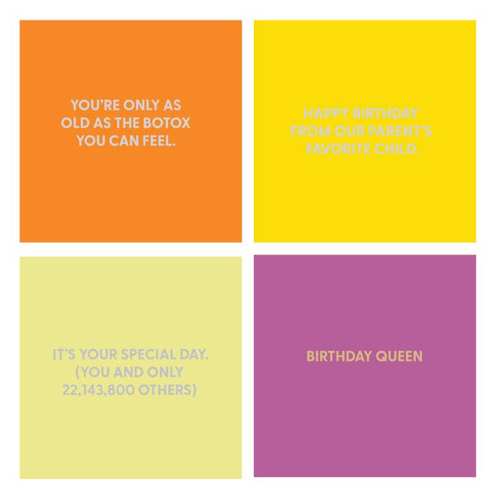 Chive - Wholesale Birthday Card - Birthday Greeting Cards - 96pc Assortment