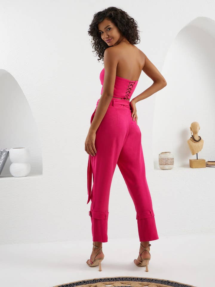 LUMINA ELIGMA - Vente Pantalon – femme - Pantalon Matador - Fuchsia3