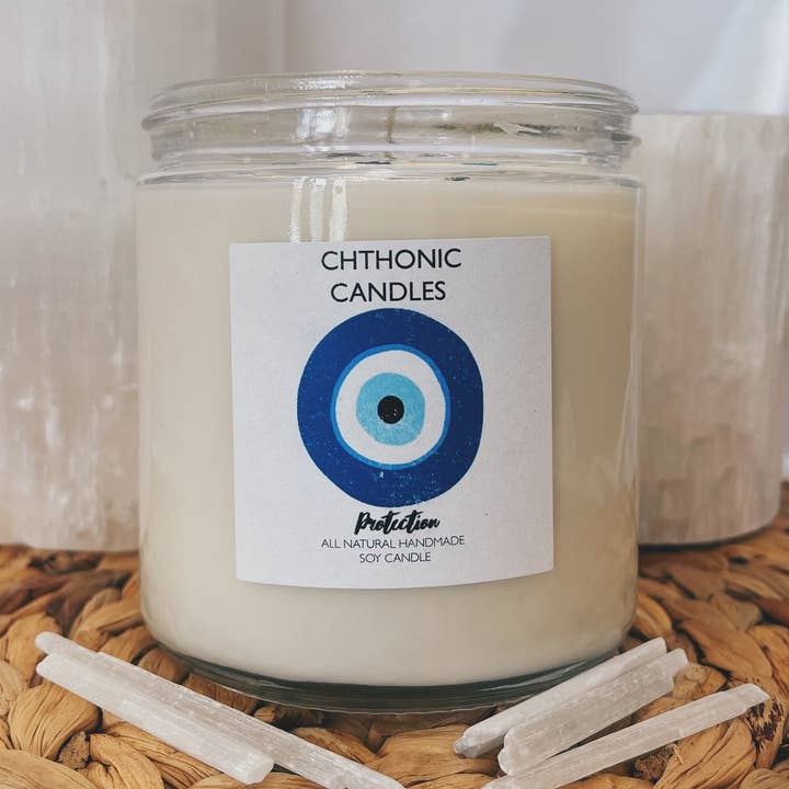 Chthonic Candles Evil Eye Protection 16oz for wholesale by Chthonic Co.