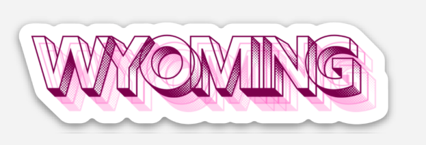 Roaming Buffalo Design Co - Wholesale Sticker - Wyoming Echo Sticker1
