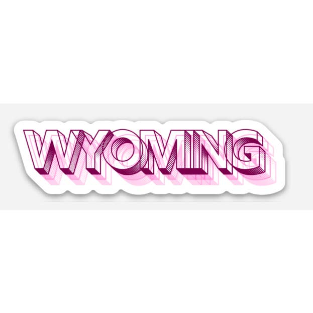 Roaming Buffalo Design Co - Wholesale Sticker - Wyoming Echo Sticker1