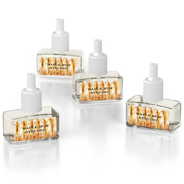HomeWorx by Slatkin + Co. - Wholesale Diffuser Fragrance Refill - Maple Rum Strudel Set of 4 Diffuser Oil Refills