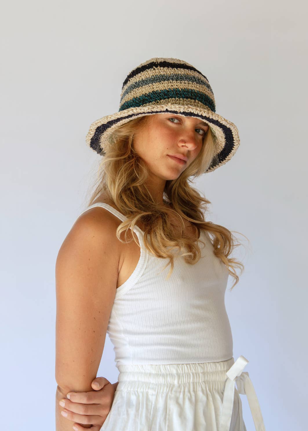 Hobo and Hatch - Wholesale Bucket hat – Women's - Peggie Bucket Hat // Tide Stripe