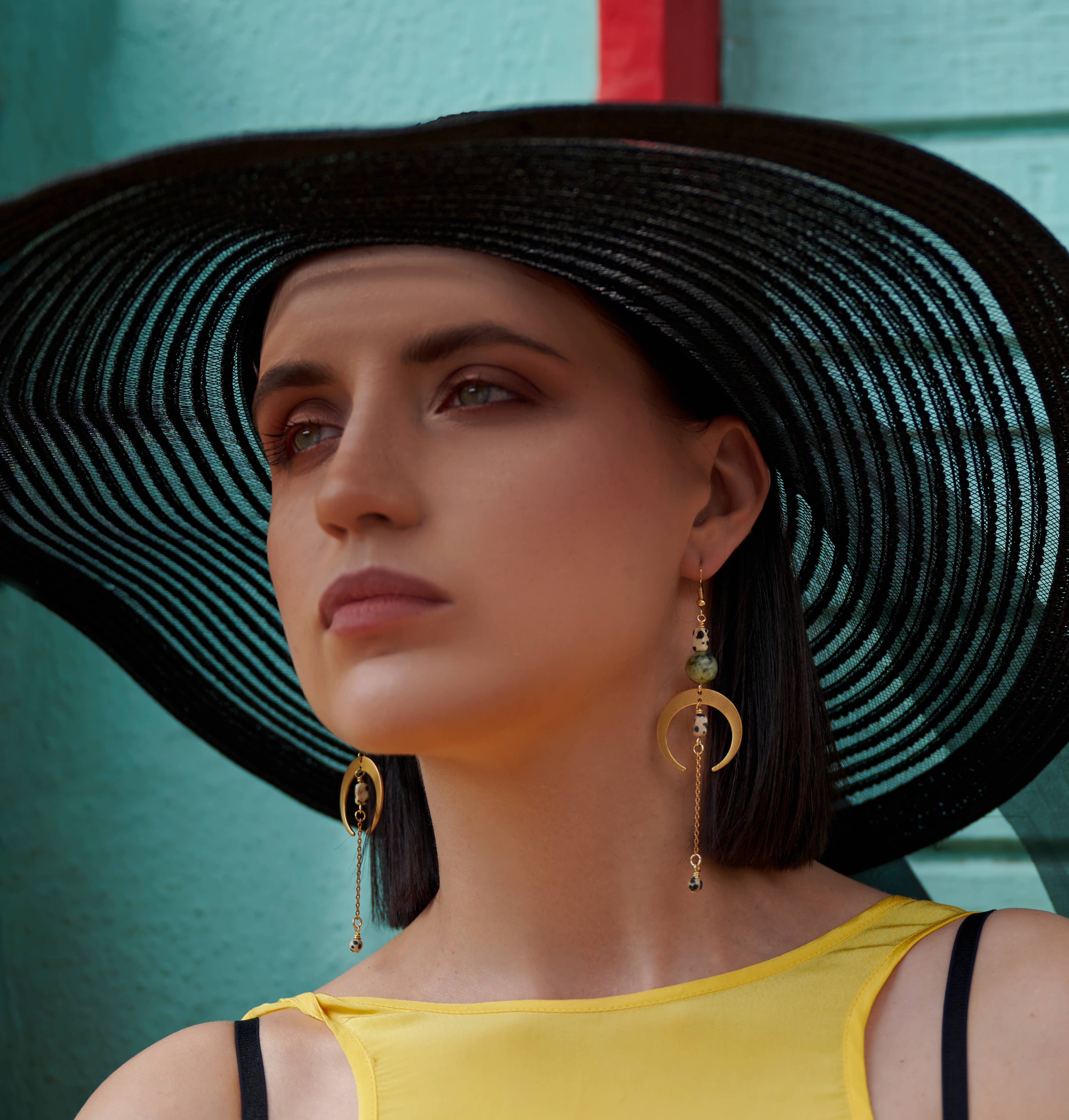 XTRA by Stacey - Wholesale Dangle Earrings - The Sasha Earring - African Turquoise2