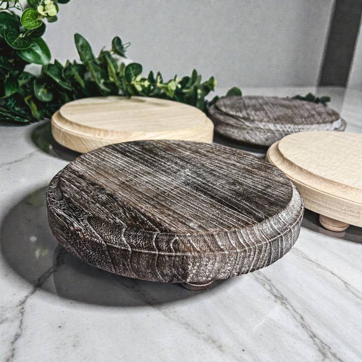 Gia Roma - Wholesale Decoratief dienblad - Ronde houten standaard en sierbord voor tafeldecoratie38