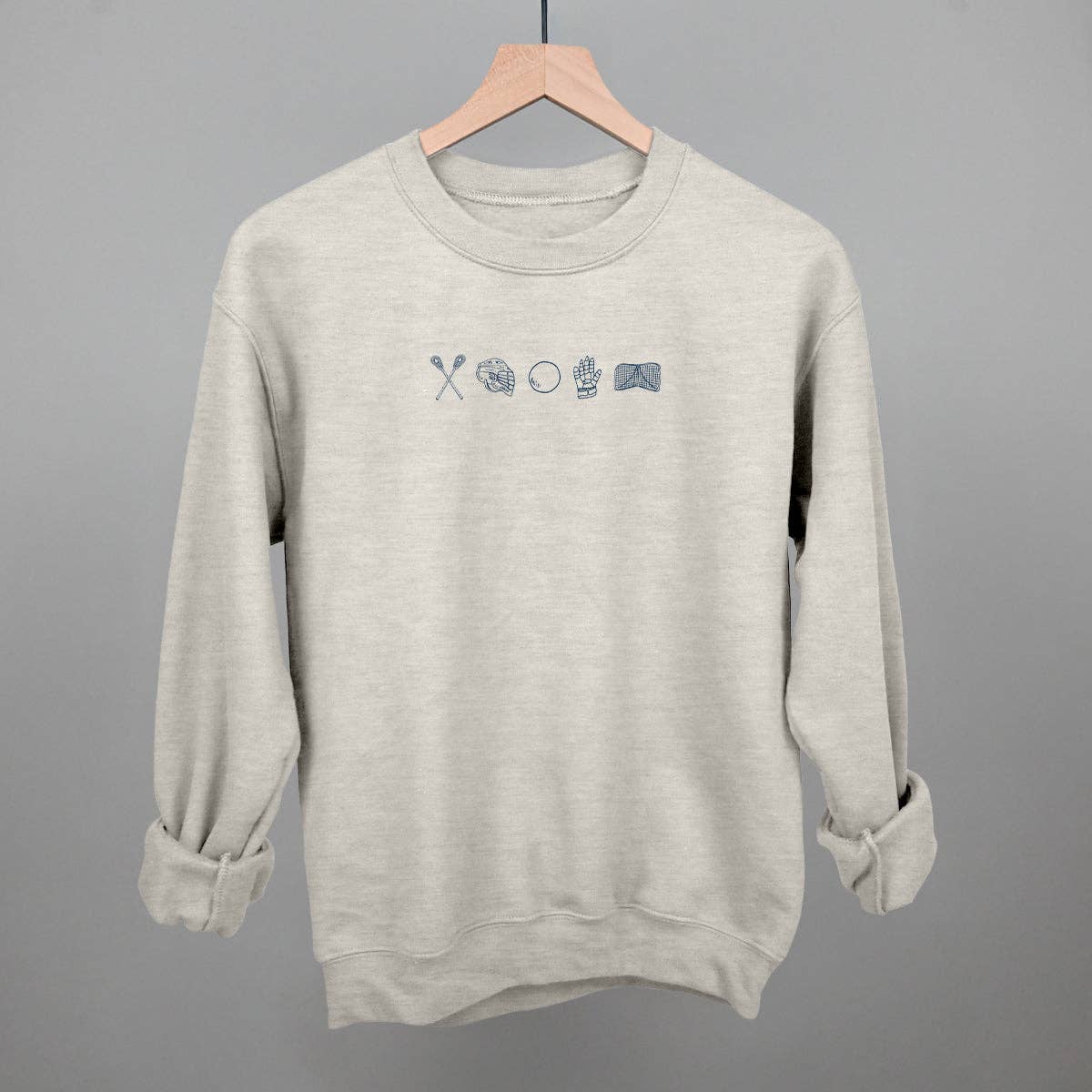 Ivy + Cloth - Wholesale Graphic Sweatshirt - Women's - Lacrosse Icon Doodles10