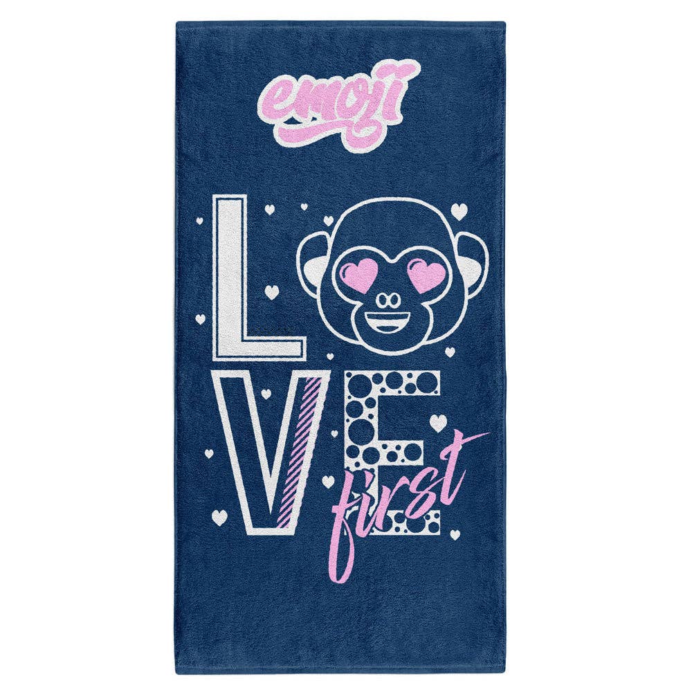 OTSO – Großhandel Badetuch – Mikrofaserhandtuch - Emoji Love First0