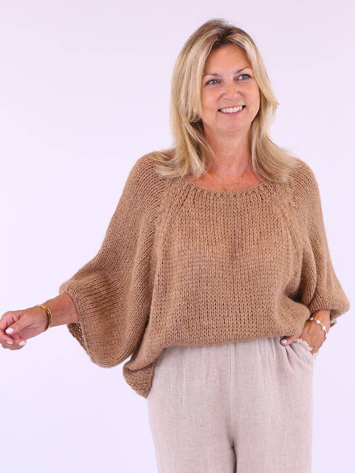 Cadenza Italy Ltd - Wholesale Knitted jumper – Women′s - Alpaca Blend Swing Jumper2