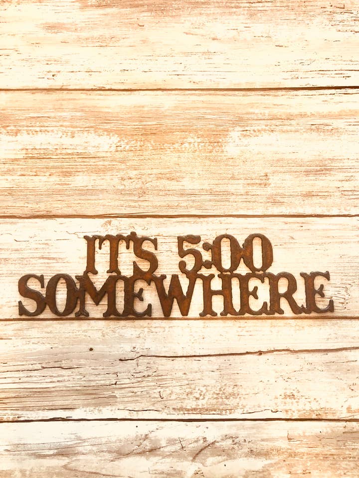 Het is 5:00 Ergens Bar Magneet voor wholesale door Universal Ironworks USA