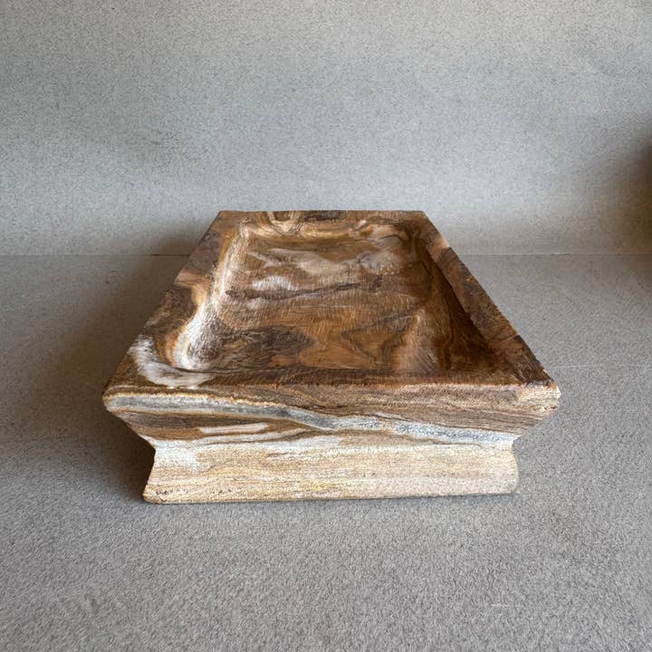 SAÉA - Wholesale Decorative Tray - Rectangular Stone Vanity Tray/Catchall Dish | SAÉA10