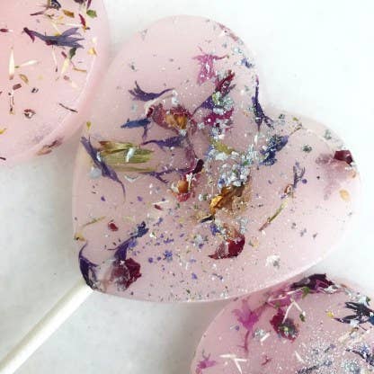 The Little Lollipop Shop – wholesale Lollipop – The Frosted Edible Flower Lollipop3