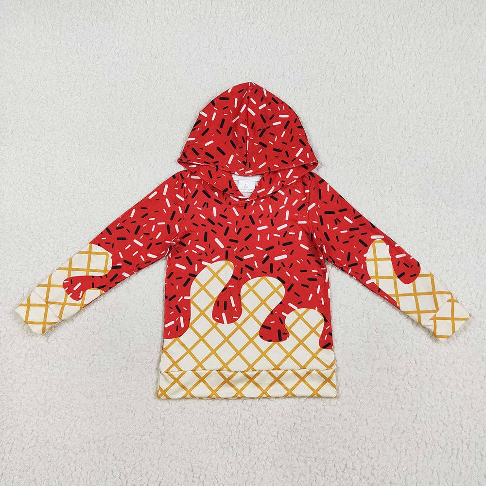 Aier Wholesale - Wholesale Hoodie - Kids - 7 Colors Sibling Baby Kids Long Sleeves Team Sprinkles Drips Hoodies Tops2