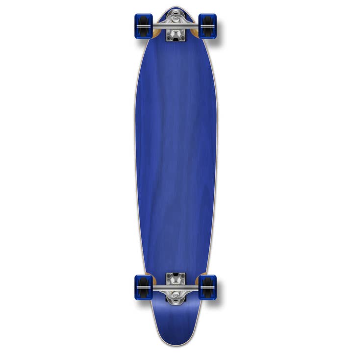 Yocaher Blank Kicktail - Longboard completo, color azul para venta al por mayor de Yocaher Skateboards