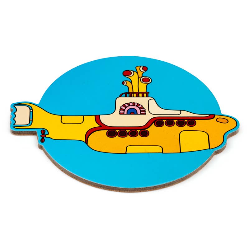 Puckator Ltd - Vente Sous-verre - The Beatles Ensemble de 4 dessous de verre en liège Yellow Submarine2