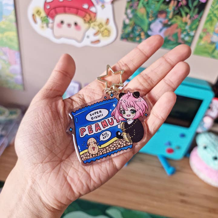 Bizzare Blue - Wholesale Keychain – Women's - Anya Peanut Acrylic Keychain | Spy X Family1